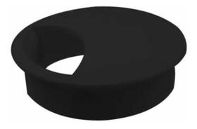 Acabamento Passa Fio Mesa Computador Preto 59mm Kit 02 Pçs Acabamento Passa Fio Mesa Computador Preto 59mm Kit 02 Pçs