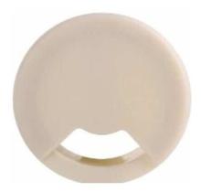 Acabamento Passa Fio/mesa De Computador 59mm Marfim 5 PeÃas Acabamento Passa Fio/mesa De Computador 59mm Marfim 5 PeÃas