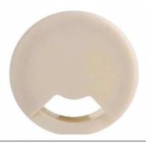 Acabamento Passa Fio/mesa De Computador 59mm Marfim 5 Peças Acabamento Passa Fio/mesa De Computador 59mm Marfim 5 Peças