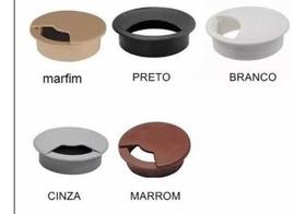 Acabamento Plastico Branco 46mm 30 Unidades