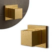 Acabamento Quadrado 100% Metal Dourado Gold Para Registro Chuveiro Pressão / Gaveta 1/2 e 3/4 Padrão Deca Acabamento Quadrado 100% Metal Dourado Gold Para Registro Chuveiro Pressão / Gaveta 1/2 e 3/4 Padrão Deca
