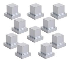 Acabamento Quadrado De Metal P/ Registro Pressão Gaveta Deca