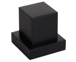 Acabamento quadrado de metal para registro de pressão e gaveta base deca 3/4 black matte