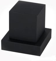 Acabamento Quadrado Metal Preto Fosco Para Registro Pressão