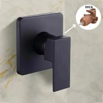 Acabamento Quadrado P/ Monocomando Chuveiro Docol Preto Fosc