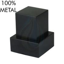 Acabamento Quadrado Para Registro Pressão e Gaveta Padrão Deca 100% METAL ALTO Preto Fosco Cód. 5017 Acabamento Quadrado Para Registro Pressão e Gaveta Padrão Deca 100% METAL ALTO Preto Fosco Cód. 5017