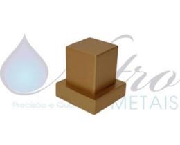 Acabamento Quadrado Rose Fosco ABS para Registro (1/2 e 3/4) estria deca Acabamento Quadrado Rose Fosco ABS para Registro (1/2 e 3/4) estria deca