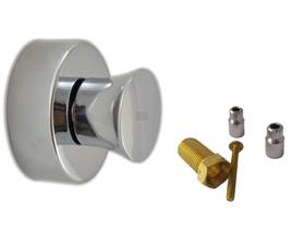 Acabamento Redondo Cromado Para Registro Padrão Deca de 1/2, 3/4 com Prolongador 3 cm