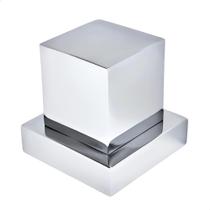 Acabamento Registro 16 Estrias Deca Quadrado em Metal Cromado Brilhante Acabamento Registro 16 Estrias Deca Quadrado em Metal Cromado Brilhante