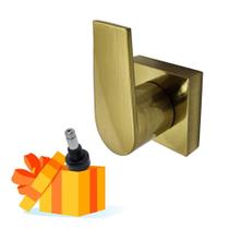 Acabamento Registro Alavanca Dourado Escovado + Brinde Adaptador Docol Acabamento Registro Alavanca Dourado Escovado + Brinde Adaptador Docol