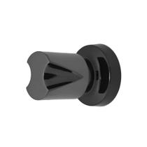 Acabamento Registro Banheiro Pressão ou Gaveta Onix Preto Brilhante Padrão Deca Metal Luxo