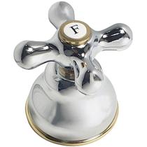 Acabamento Registro Belle Epoque Deca Cromado Com Dourado - 4900C52DOPQ