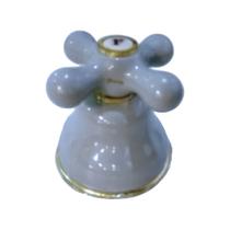 Acabamento Registro Deca Belle Epoque Cinza Com Dourado 1/2" 3/4" 1" - 4900E52PQDOCZ