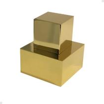 Acabamento Registro Dourado Gold Verdadeiro Metal 50mm 1.1/2 - Titanium Metais