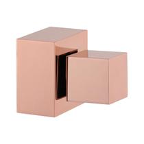 Acabamento Registro Geral 50mm 1.1/2 1.1/4 Quadrado Rose Gold Brilhante Chuveiro Banheiro Padrão Deca