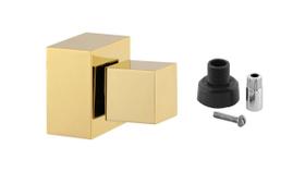 Acabamento Registro Geral Chuveiro Quadrado 50mm 1.1/2 1.1/4 Dourado Brilhante Banheiro Padrão Docol