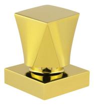 Acabamento Registro Metal Quadrado Dourado Gold