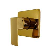 Acabamento Registro Mono Comando Quadrado Base DOCOL Dourado