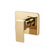 Acabamento Registro Monocomando Base Deca Quadrado Dourado Acabamento Registro Monocomando Base Deca Quadrado Dourado