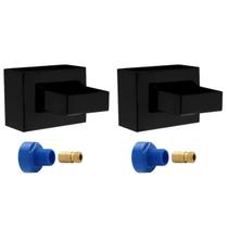 Acabamento Registro Padrão Docol Preto Fosco Pollo