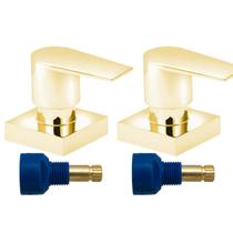 Acabamento Registro Padrão Fabrimar Dourado Gold Valencia