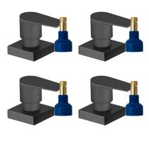 Acabamento Registro Padrão Fabrimar Preto Fosco Valencia