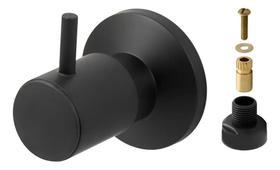 Acabamento Registro Preto Metal C90 + Conversor Docol X Deca