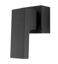 Acabamento registro quadra level 3/4 black matte