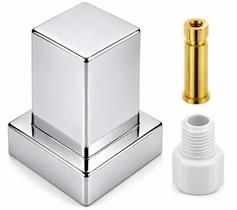 Acabamento Registro Quadrado Abs Cromado + Convers. Fabrimar Acabamento Registro Quadrado Abs Cromado + Convers. Fabrimar