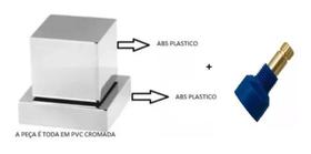 Acabamento Registro Quadrado Abs Cromado + Convers. Fabrimar Acabamento Registro Quadrado Abs Cromado + Convers. Fabrimar