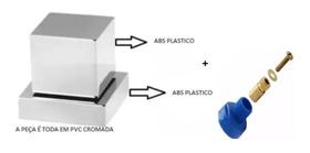 Acabamento Registro Quadrado Abs Cromado + Conversor Docol