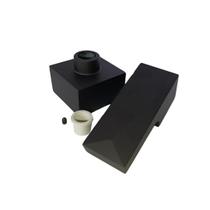 Acabamento Registro Quadrado Alavanca Diamante P/ Deca Preto