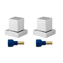 Acabamento Registro Quadrado Cromado Padrão Fabrimar Acabamento Registro Quadrado Cromado Padrão Fabrimar