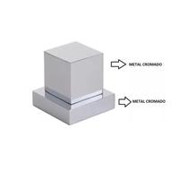 Acabamento Registro Quadrado Cromo Padrão Deca Kit 8 Unidades Em Metal - Um Novo Conceito.