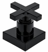 Acabamento Registro Quadrado Malta Pvc Padrão Deca Preto