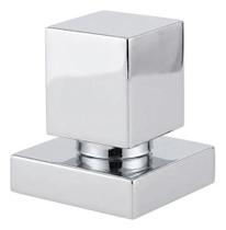 Acabamento Registro Quadrado Metal Docol Cromado Ou Black Matte