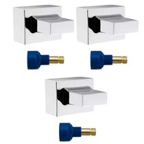 Acabamento Registro Quadrado Padrão Fabrimar Cromado Pollo