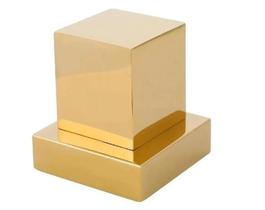 Acabamento registro quadrado para base docol 3/4 gold Acabamento registro quadrado para base docol 3/4 gold