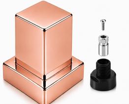 Acabamento Registro Quadrado Plástico Rose Gold Com Adp Docol Acabamento Registro Quadrado Plástico Rose Gold Com Adp Docol