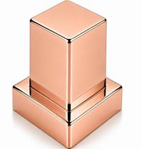 Acabamento Registro Quadrado Plástico Rose Gold Padrão Deca