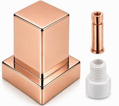 Acabamento Registro Quadrado Plástico Rose Gold Para Fabrimar Acabamento Registro Quadrado Plástico Rose Gold Para Fabrimar