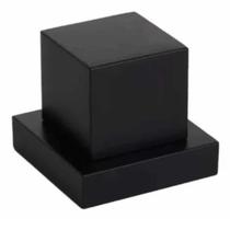 Acabamento Registro Quadrado Preto 3/4 ABS