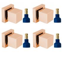 Acabamento Registro Quadrado Rose Gold Padrão Fabrimar