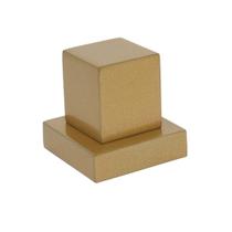 Acabamento Registro Volante Quadrado Metal Dourado Fosco