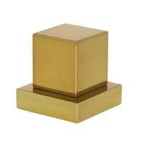 Acabamento Registro Volante Quadrado P/ Docol Metal Dourado