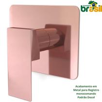 Acabamento Rose Monocomando Quadrado Padrão Docol Rose
