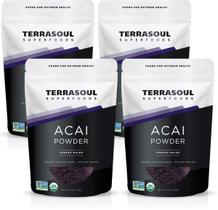 Açaí em pó Terrasoul Superfoods 480 ml (pacote com 4)