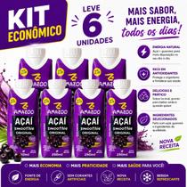 Açaí Smoothie Original Amazoo 250ml Kit com 6 Unidades Bebida Pronta para Consumo Açaí Smoothie Original Amazoo 250ml Kit com 6 Unidades Bebida Pronta para Consumo