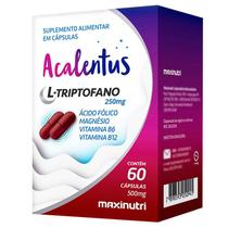 Acalentus L-Triptofano 60 Cápsulas de 250mg + Vitaminas e Minerais - MAXINUTRI