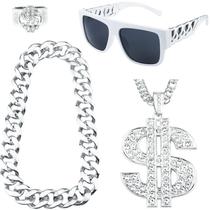 Accesorios de Disfraz Riuziyi Hip Hop de los 80 y 90 para Hombres y Mujeres
